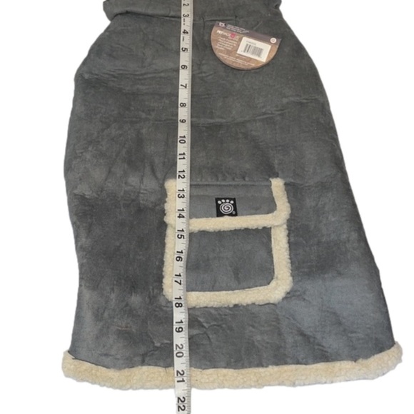 PETRAGEOUS Vest For Pet With Fleece Inside With Pocket, Gray, Large - Picture 8 of 8